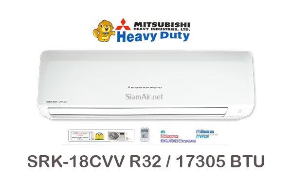 ผ่อนแอร์ MITSUBISHI Heavy Duty รุ่น SRK-19CVV R32 18000 BTU