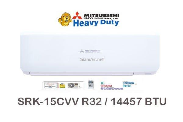 ผ่อนแอร์ MITSUBISHI Heavy Duty รุ่น SRK-15CVV R32 15000 BTU